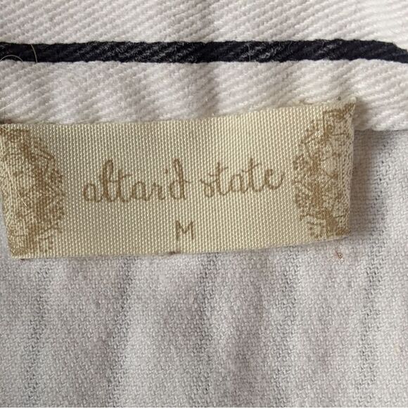 Altar'd State White and Blue Button Striped Skirt Size Medium - Picture 8 of 8